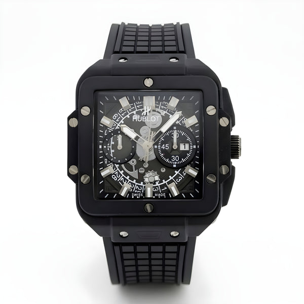 Hublot Black Rubber Strap Watch zyaire watch