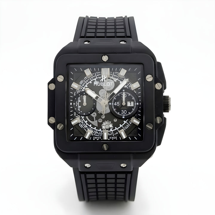Hublot Black Rubber Strap Watch zyaire watch