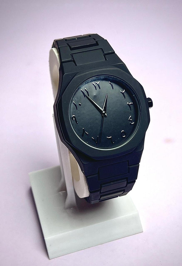 🕰 Black Aura Arabic Watch
