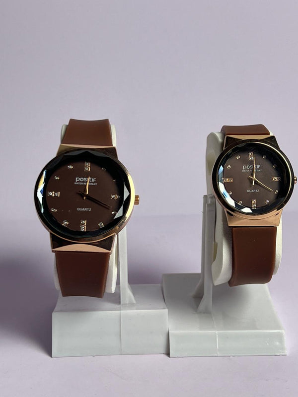 💖 Couple Watch Set – Two Hearts, One Time