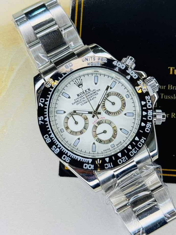 Rolex Black & Silver Watch zyaire watch