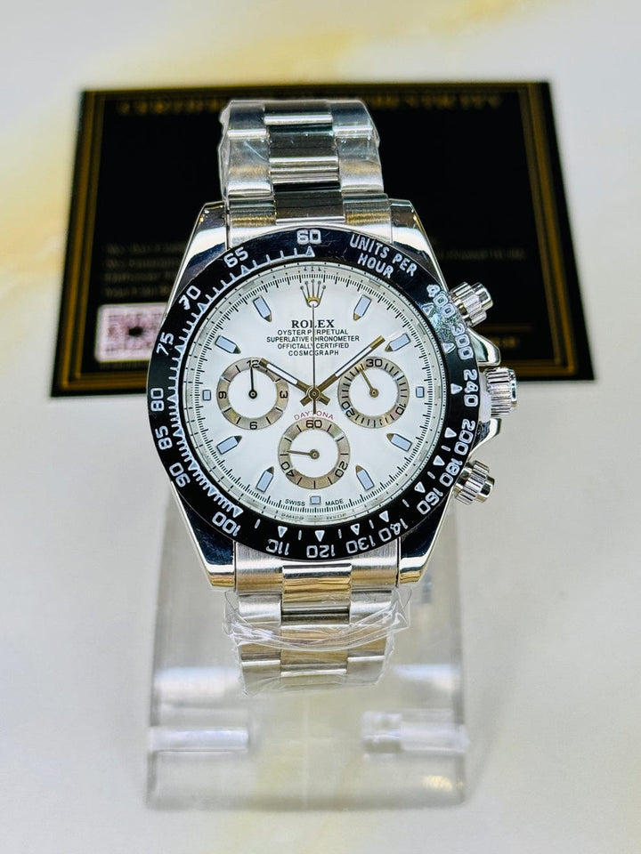 Rolex Black & Silver Watch zyaire watch